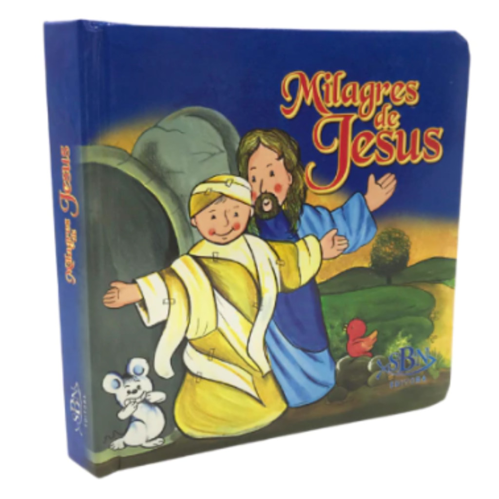 Livro Infantil Milagres De Jesus Capa Cartonada Almofadado Betel