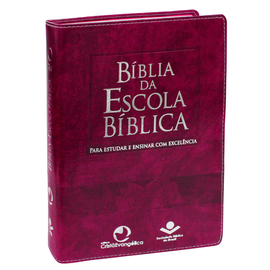 Bíblia da Escola Bíblica Capa Púrpura Nobre Betel Center Gospel