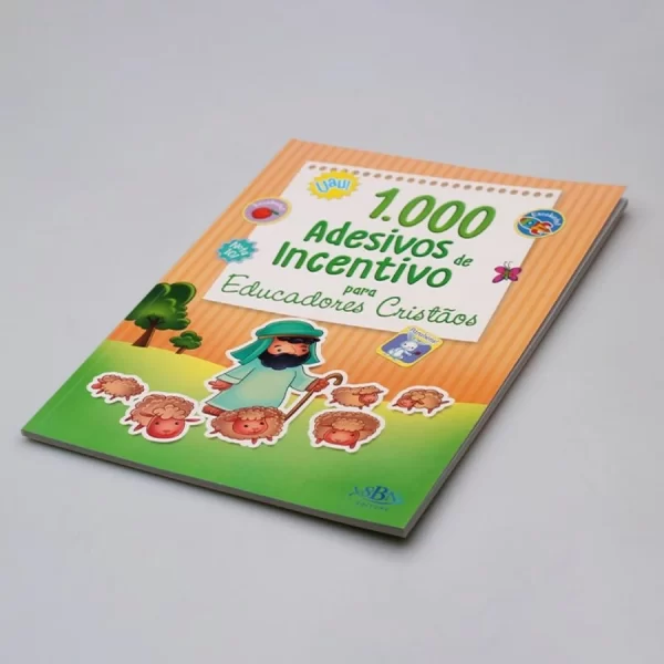 Livro 1000 Adesivos de Incentivo p/ Educ. Cristãos - Imagem 2