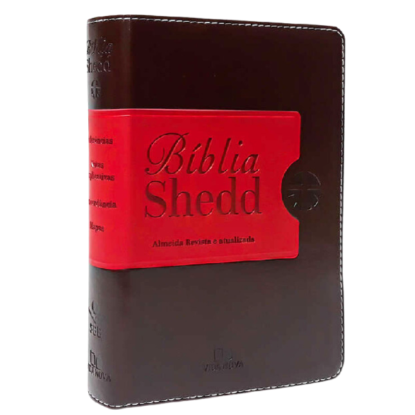 BIBLIA EST SHEDD M?DIA S/INDICE MARROM/VERM NOVA