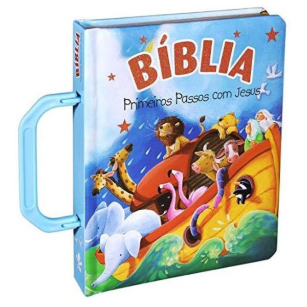 BIBLIA INF PRIMEIROS PASSOS COM JESUS AZUL