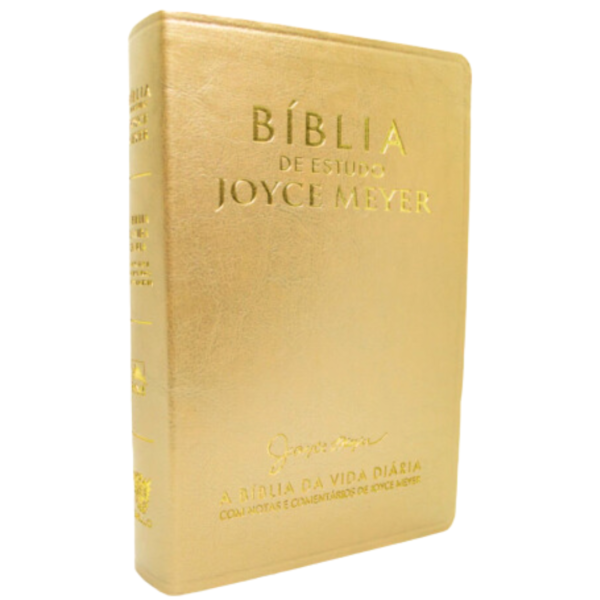 Bíblia de Estudo Joyce Meyer Media S/Índice Dourada