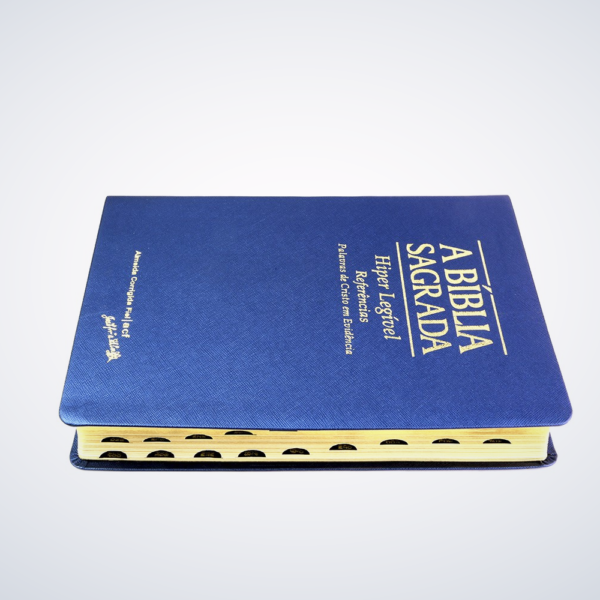 BIBLIA RC GDE-LUXO LETRA GRD RCM AZUL - Image 2