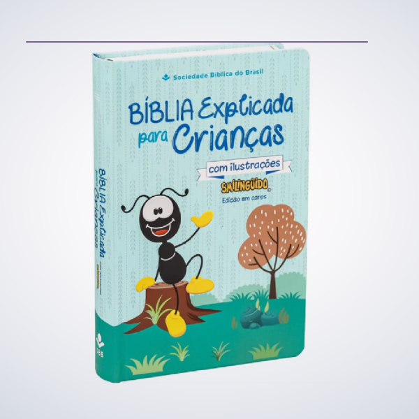 BIBLIA INF SMILINGUIDO EXPLICADA P/CRIANCAS AZUL