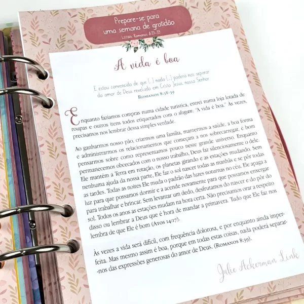 Planner Pão Diário | Capa Vivemos por Fé - Imagem 5