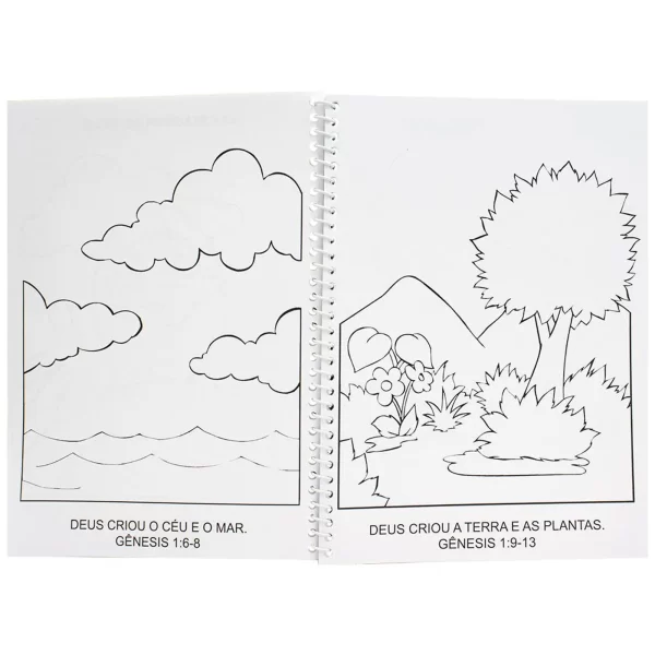 Livro Colorindo Histórias Da Bíblia Para Crianças - Imagem 3