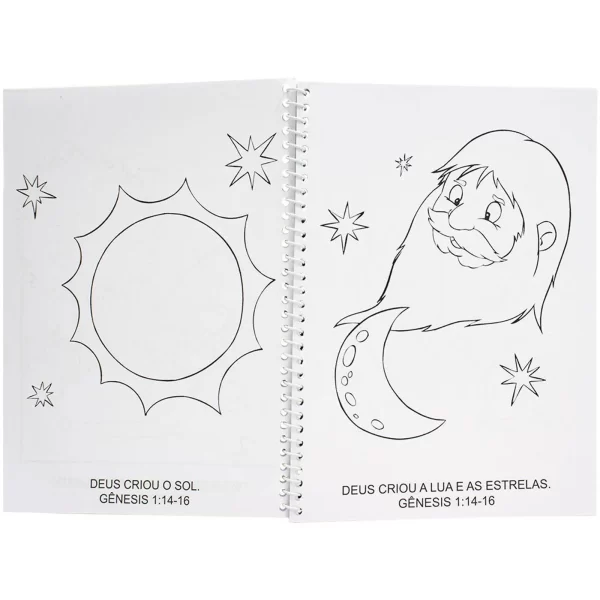 Livro Colorindo Histórias Da Bíblia Para Crianças - Imagem 2