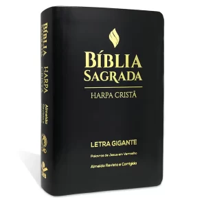 Bíblia Sagrada com Harpa, Letra Gigante e Palavras de Jesus Vermelhas.