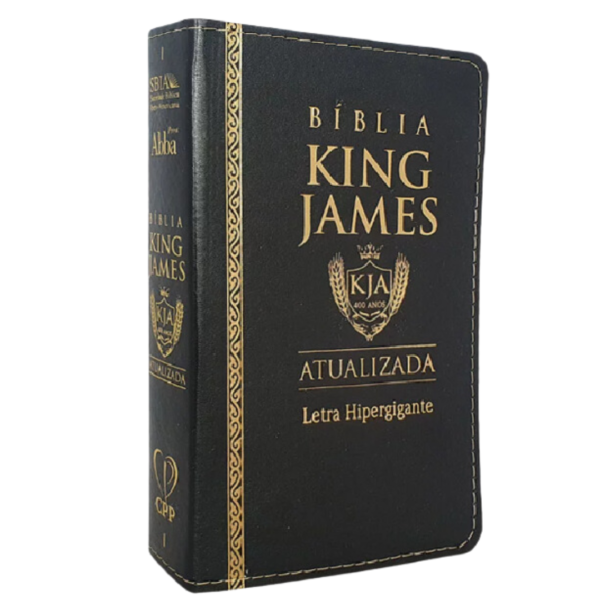 Bíblia King James Atualizada | KJA | Letra Hipergigante | Capa PU Preta