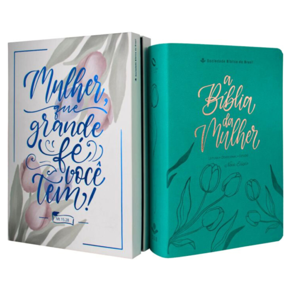 Biblia Estudo Da Mulher Grande S/ Indice Azul Turquesa