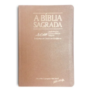 Bíblia Sagrada RCM - ACF - Letra Gigante - Capa Luxo Rosê Gold