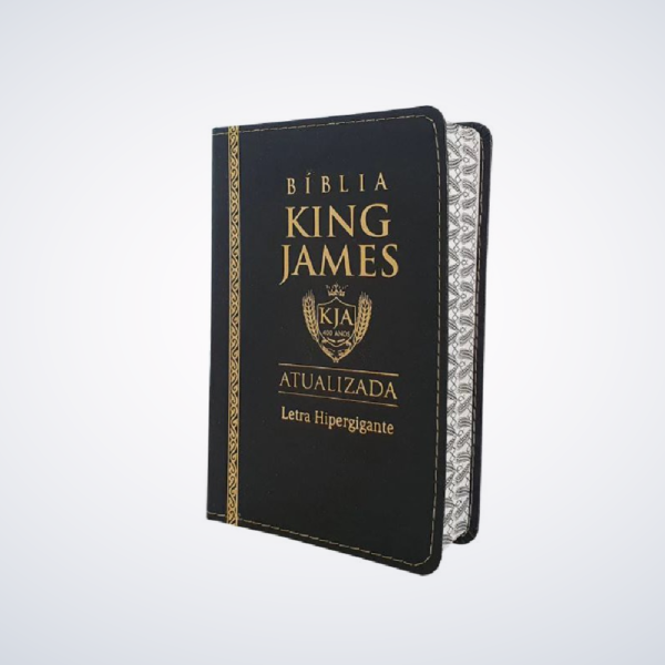 Bíblia King James Atualizada | KJA | Letra Hipergigante | Capa PU Preta - Image 4