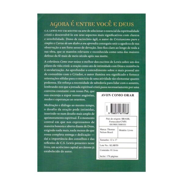 Livro Como Orar - C.S. Lewis - Image 3