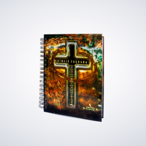 Bíblia Sagrada KJA 1611 - Espiral | Cruz de Metal