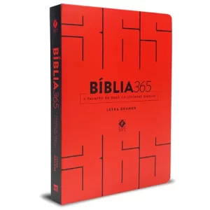 Bíblia 365: A palavra de Deus em leituras diárias - NVT (capa dura vermelha e letra grande)
