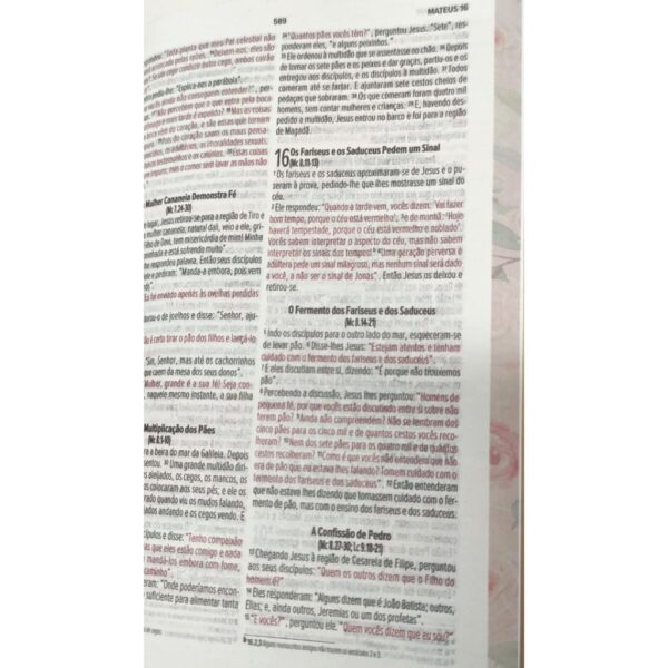 Bíblia Sagrada Flores Rosa - NVI Capa dura - Imagem 2