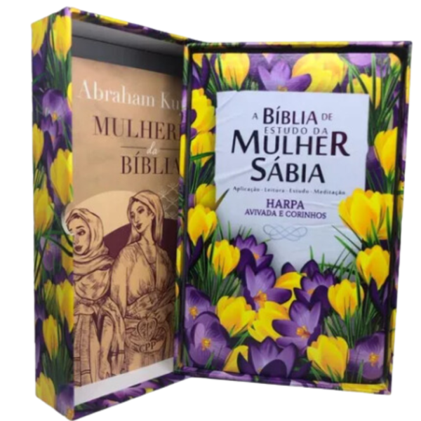 Kit Bíblia De Estudo Da Mulher Sábia+Caixa+Livro Mulheres Da Bíblia - Image 2