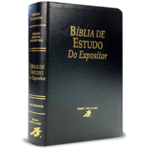 Bíblia de Estudo do Expositor Capa Couro bonded Preta