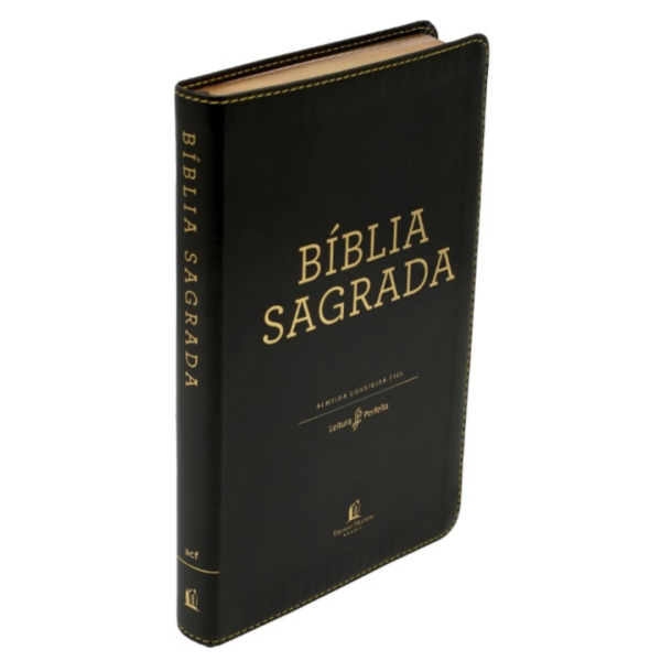 Bíblia Sagrada Slim | ACF | Leitura Perfeita | Couro Soft Preto