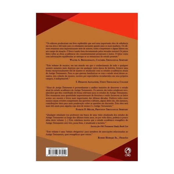 Livro Faces Do Antigo Testamento - David W. Baker - Image 2