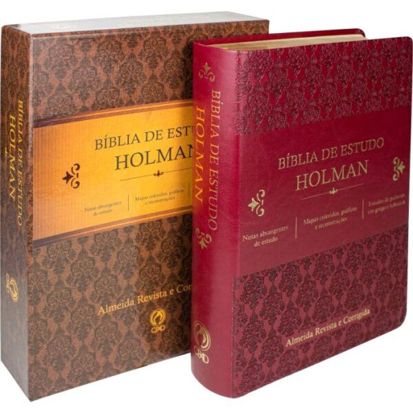 Biblia De Estudo Holman - Couro Sintetico Vinho - Image 2