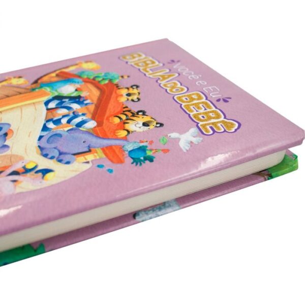 Bíblia do Bebê Você e eu Capa Almofadada Rosa - Imagem 2