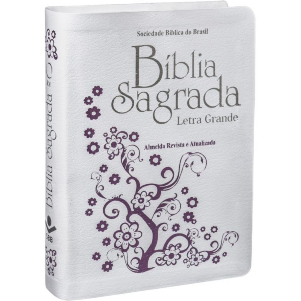 Bíblia Sagrada RA Média Letra Grande Branca