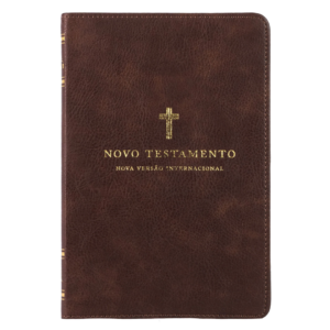 Novo Testamento, NVI, Couro Soft, Cruz Marrom, Leitura Perfeita