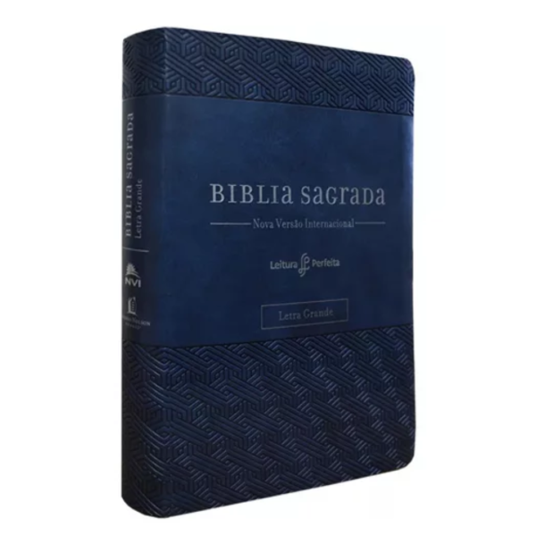 Bíblia Sagrada - Leitura Perfeita | Letra Grande | NVI | Espaço para anotações - Azul