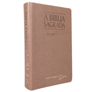 Bíblia Sagrada Portátil  | ACF | Letra Super Legível | Capa Rosê gold