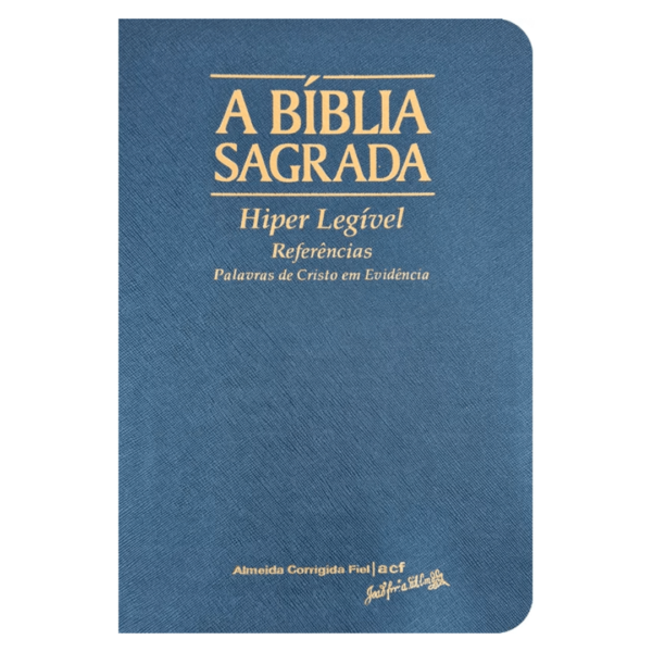 Bíblia ACF Super Legível com Ref. e Mapas - Azul