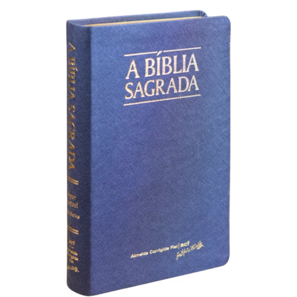 Bíblia Sagrada | ACF | Letra Grande Super Legível | Capa Luxo Azul