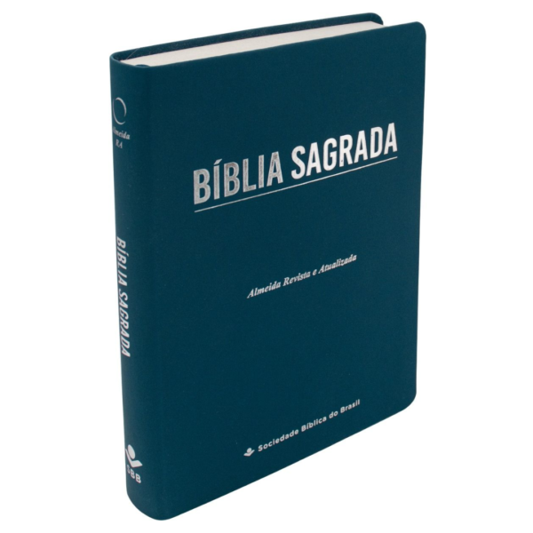 Bíblia RA/ Letra Gigante/ Capa Azul Linha Ouro/ Ed Econômica