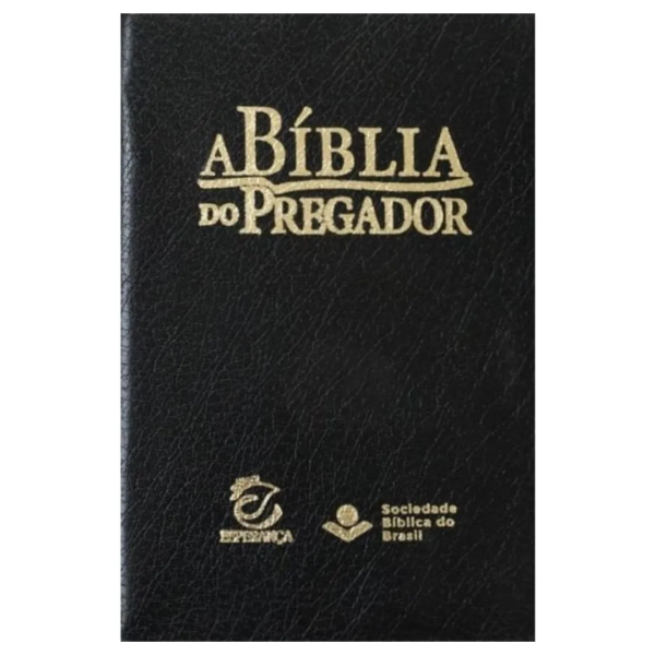 Bíblia Do Pregador Capa Preta Zíper Versão Almeida Revista E Corrigida