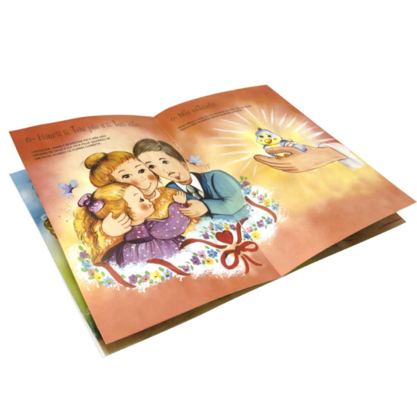 Livro Os 10 Mandamentos Para Crianças/ Cristina Marques - Imagem 3