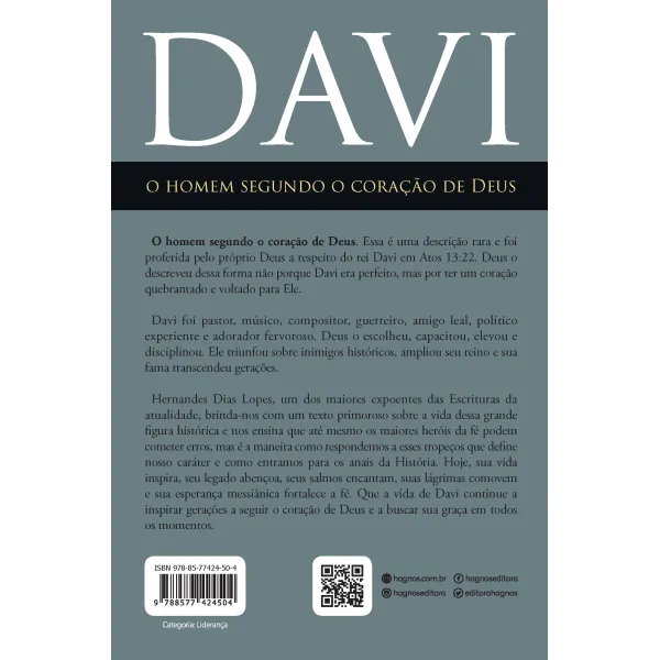 Livro Davi - o homem segundo o coração de Deus/ Hernandes Dias Lopes - Imagem 5