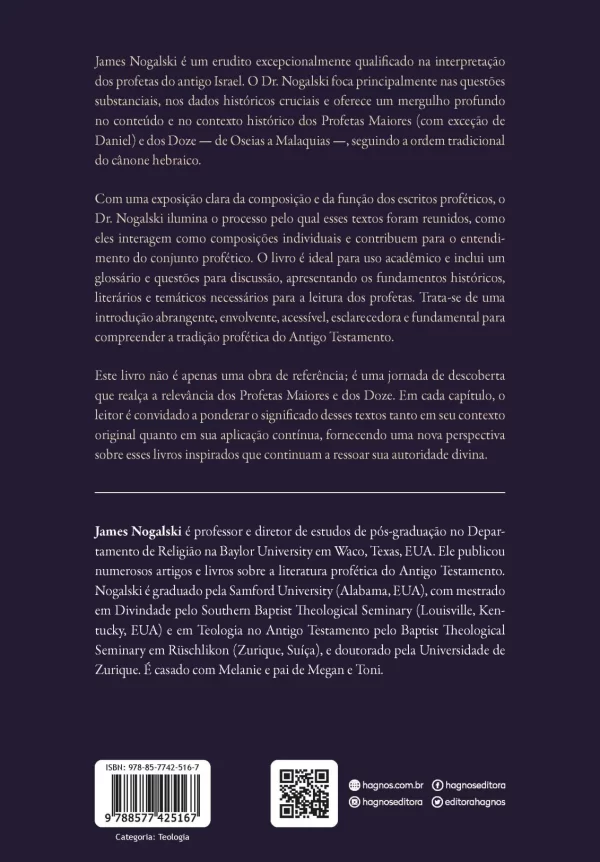 Livro Introdução aos profetas hebreus/ James D. Nogalski - Image 2