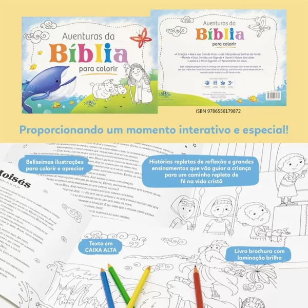 Livro Aventuras da Bíblia para Colorir - Image 7