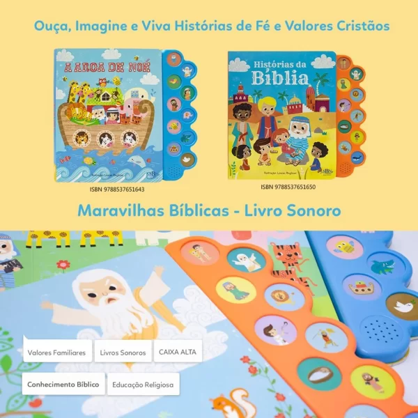 Livro Sonoro - Arca de Noé - Maravilhas Bíblicas - Imagem 4