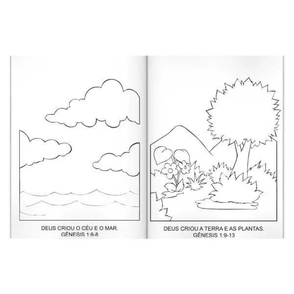 Livro Vamos Colorir a Bíblia - Criações de Deus - Image 3