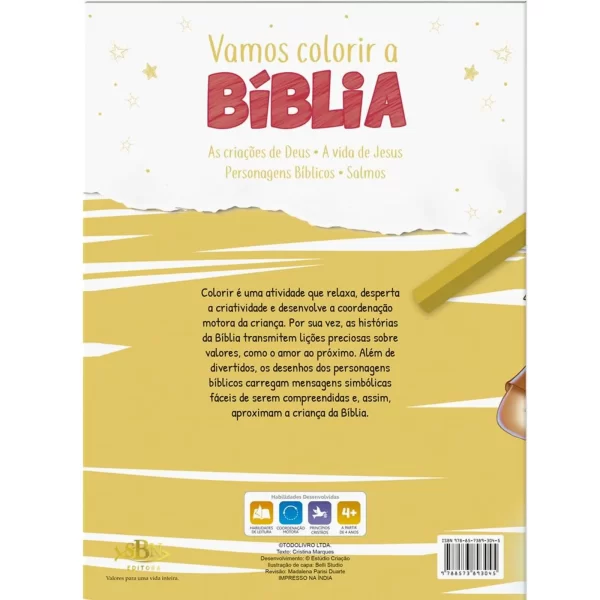 Livro Vamos Colorir a Bíblia - Personagens Bíblicos - Image 4
