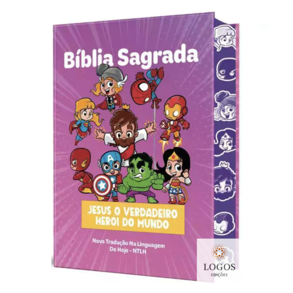 Livro Bíblia Sagrada Infantil - NTLH - Capa Dura - Heróis Menina - Image 4