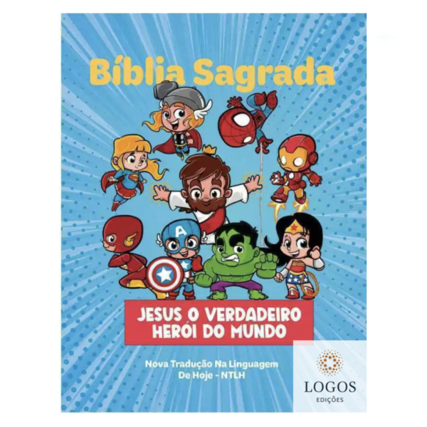 Bíblia Sagrada Infantil - NTLH - Capa Dura - Heróis Menino