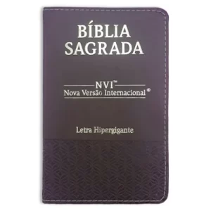 Bíblia Sagrada | NVI | Letra Hipergigante | Capa Luxo Marrom