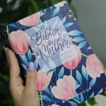 A Bíblia da Mulher | Portátil | NAA | Capa Tulipa Azul - Imagem 3