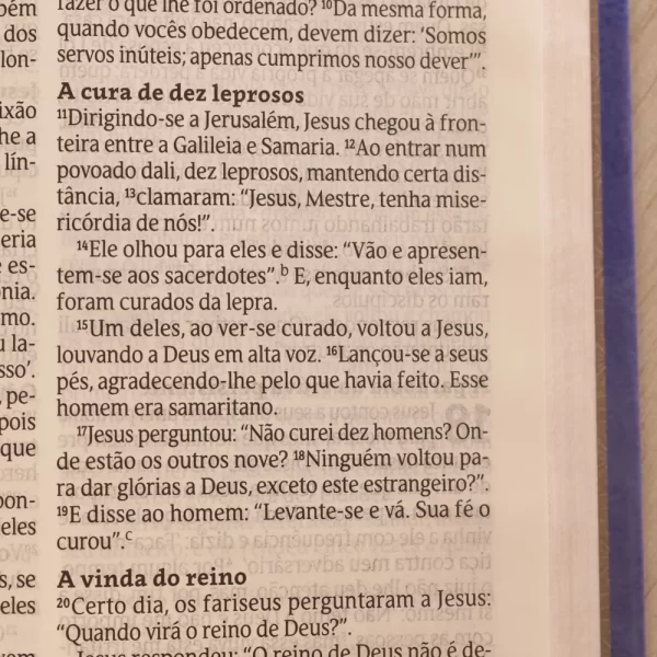 Bíblia Slim Filament | NVT | Letra Grande | Capa Couro Sintético Lilás - Imagem 6