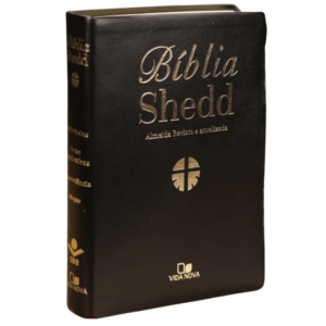 Bíblia Shedd | ARA | Letra Normal | Capa Couro Preta Bonded