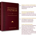 Bíblia De Estudo Patmos Grande Luxo Vinho - Imagem 2