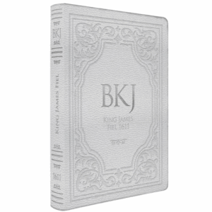 Bíblia King James Fiel 1611 | Extra Gigante | Capa Luxo Branca