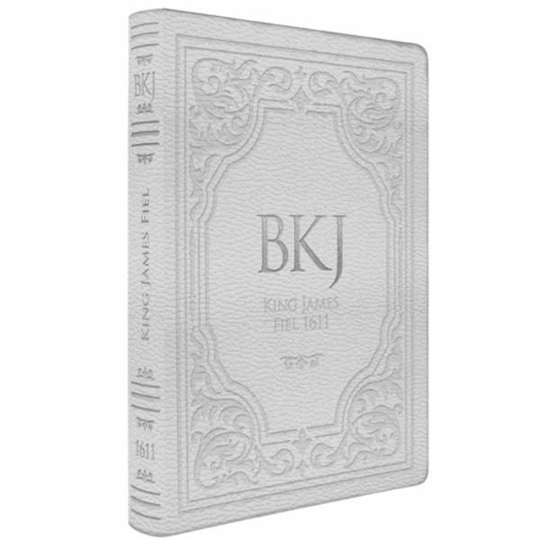 Bíblia King James Fiel 1611 | Extra Gigante | Capa Luxo Branca